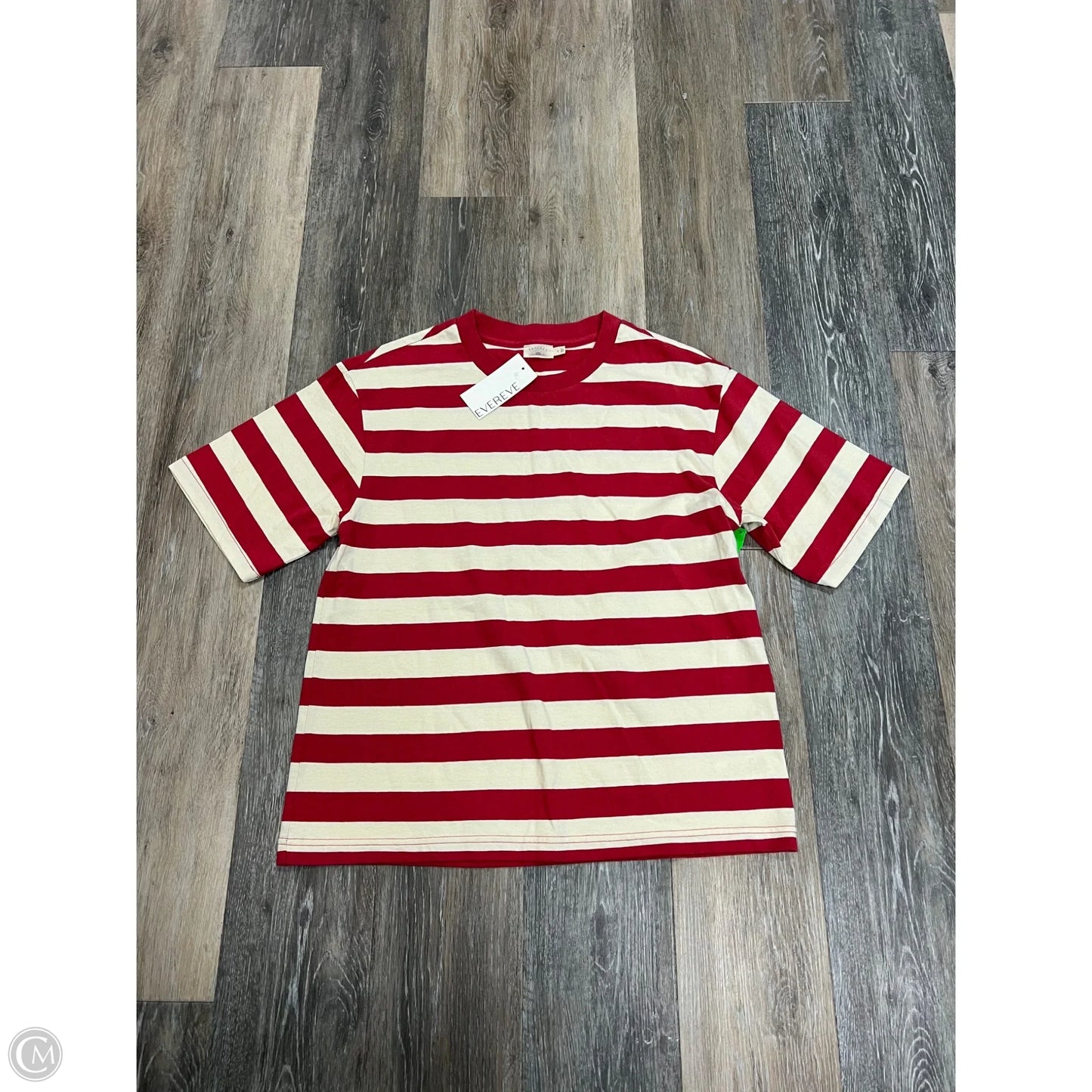 Top Short Sleeve By Faherty In Striped Pattern, Size: S