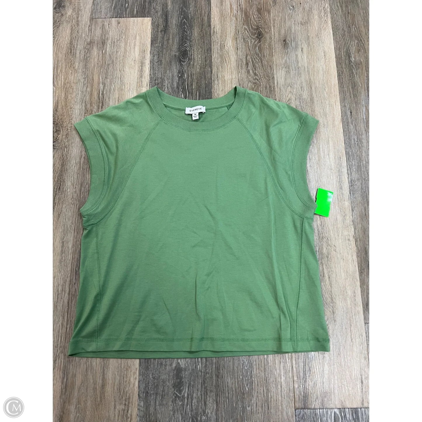 Top Short Sleeve By Evereve In Green, Size: M