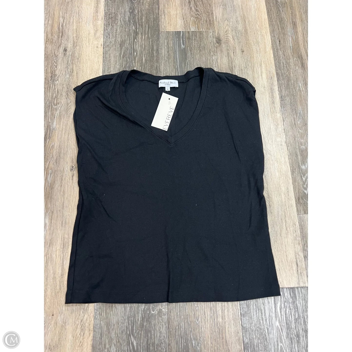 Top Short Sleeve By Michael Stars In Black, Size: M