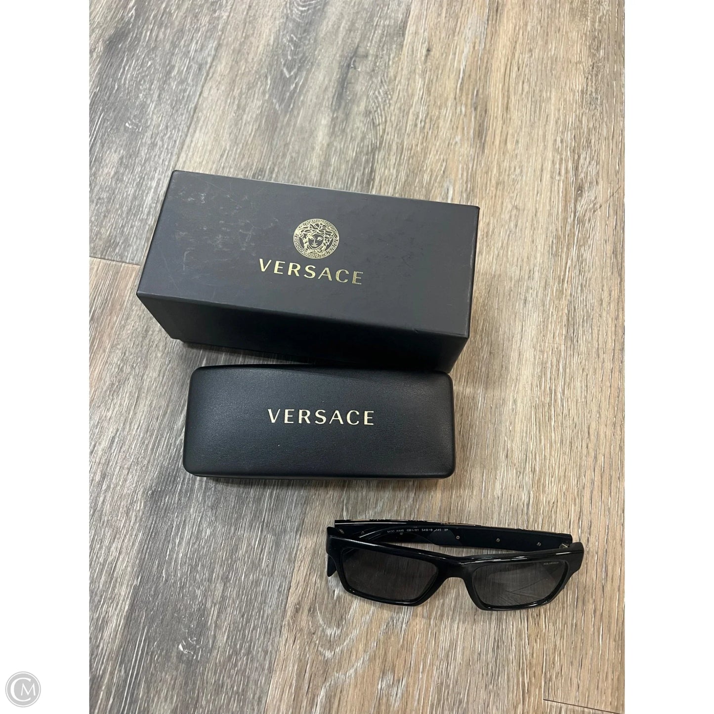Sunglasses Luxury Designer By Versace, Size: