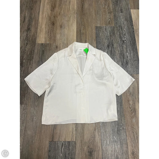 Blouse Short Sleeve By Wilfred In White, Size: Xs