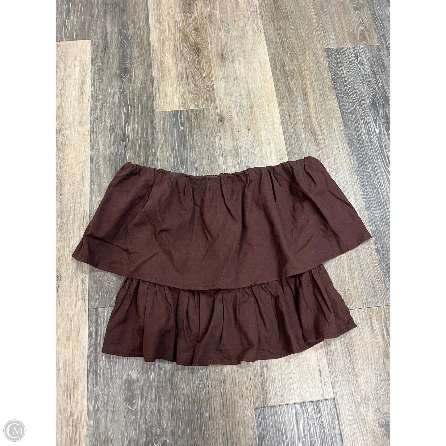Top Sleeveless By Z Supply In Brown, Size: L