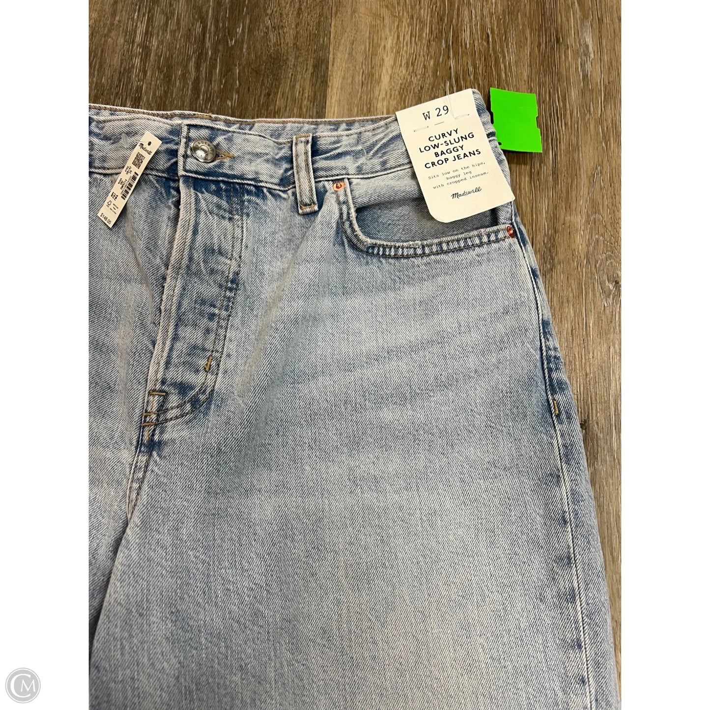 -Jeans Cropped By Madewell In Blue Denim, Size: 8