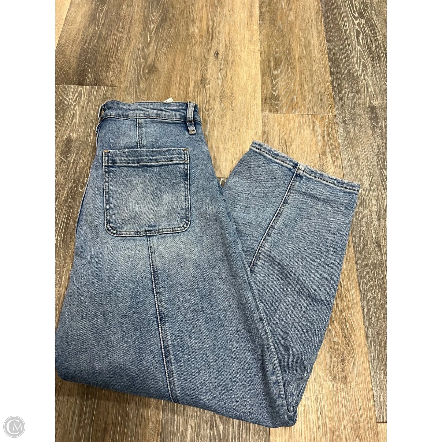 Jeans Wide Leg By Vervet In Blue Denim, Size: 8