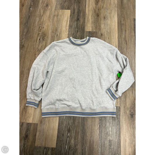 Athletic Sweatshirt Crewneck By Lululemon In Grey, Size: L