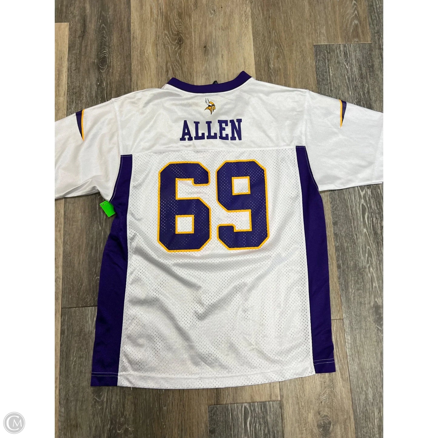 Athletic Top Short Sleeve By Nfl In White, Size: S (Youth XL)