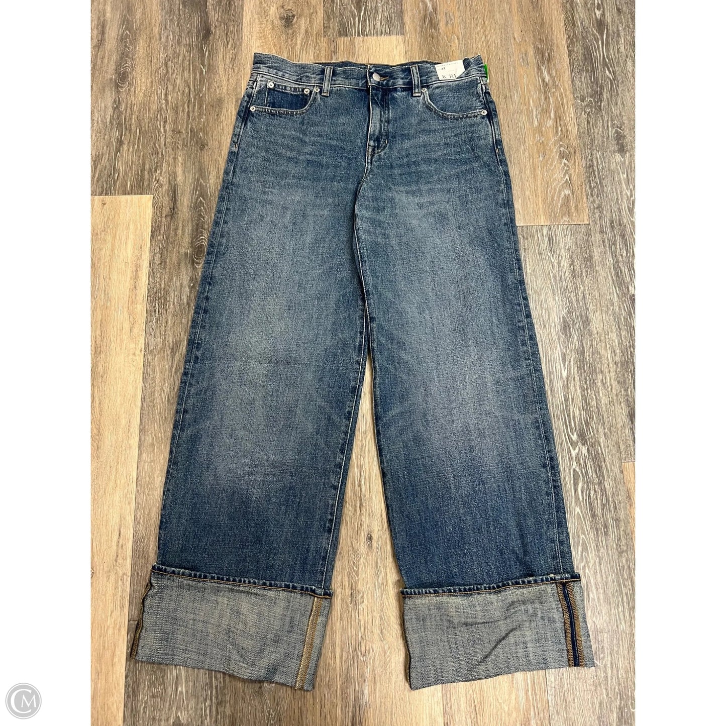 Jeans Wide Leg By J. Crew In Blue Denim, Size: 4/27
