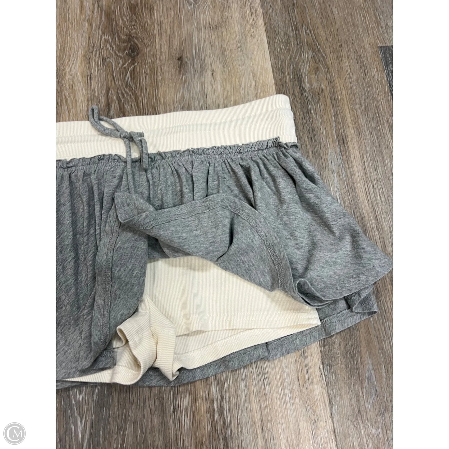 Skort By Free People In Grey & White, Size: M