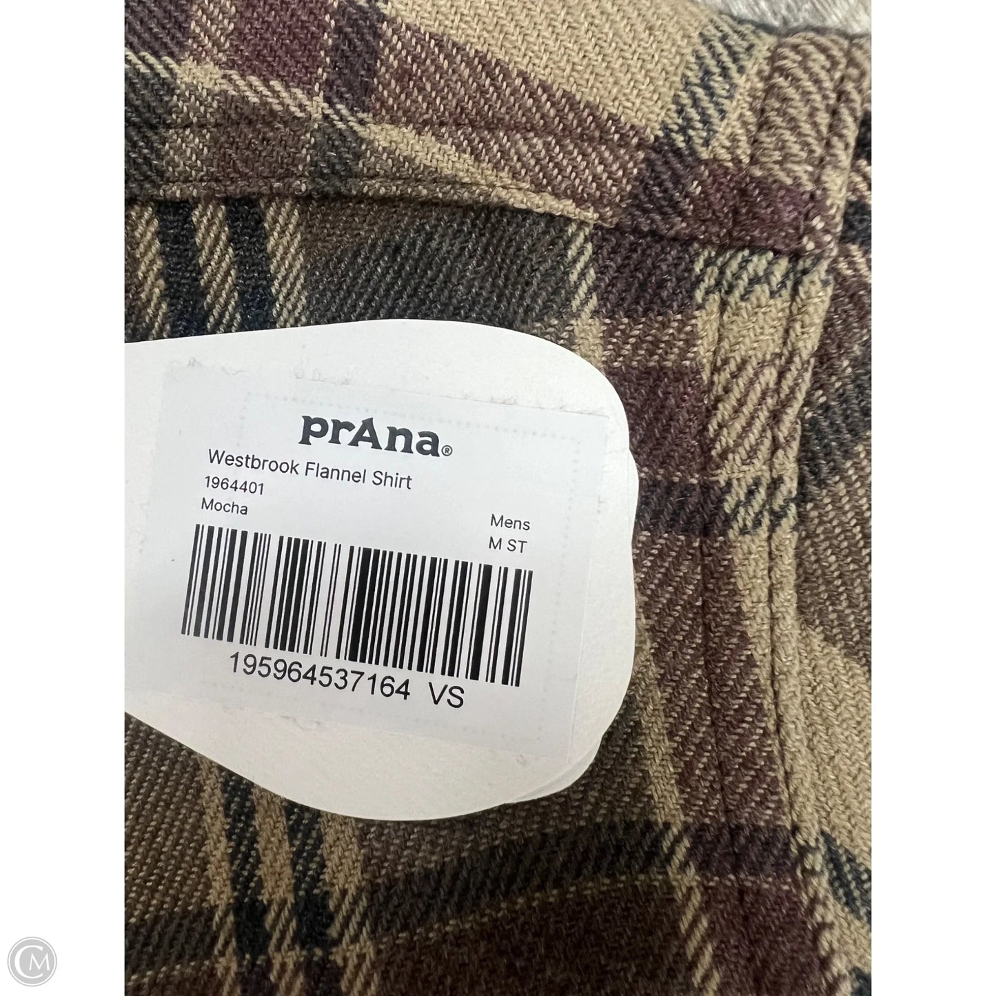Blouse Long Sleeve By Prana In Plaid Pattern, Size: M (men’s)