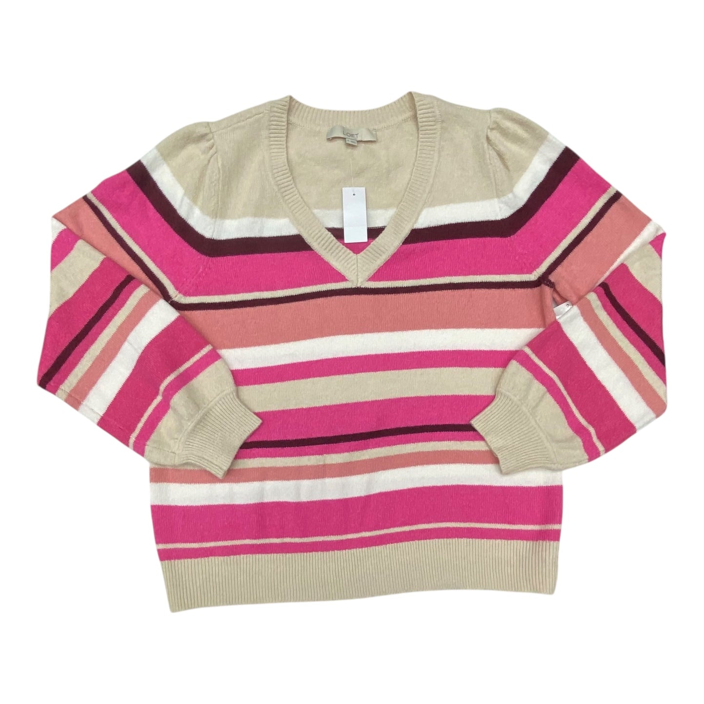 Sweater By Loft In Striped Pattern, Size:Xl