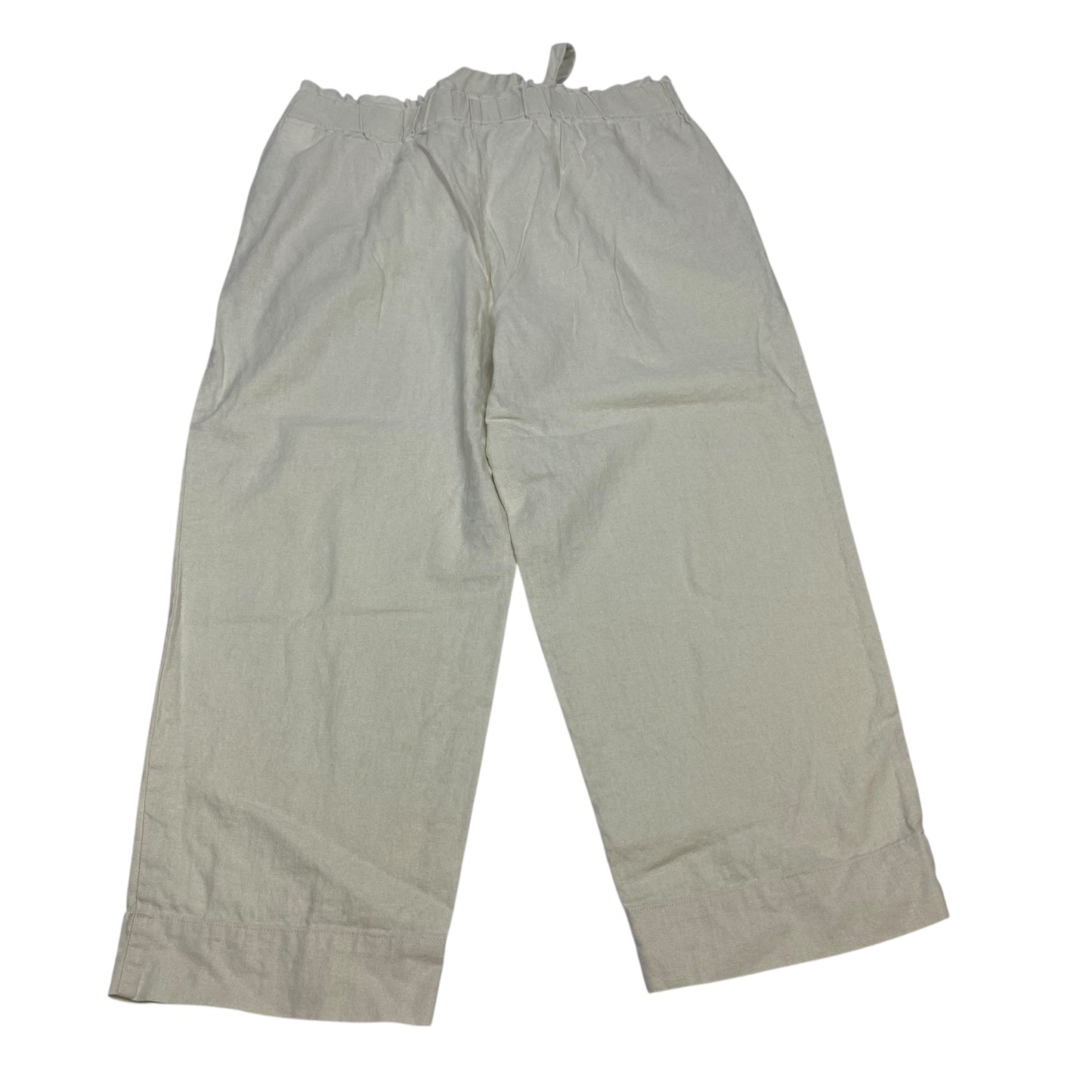 Pants Cropped By Anne Klein In Tan, Size:L