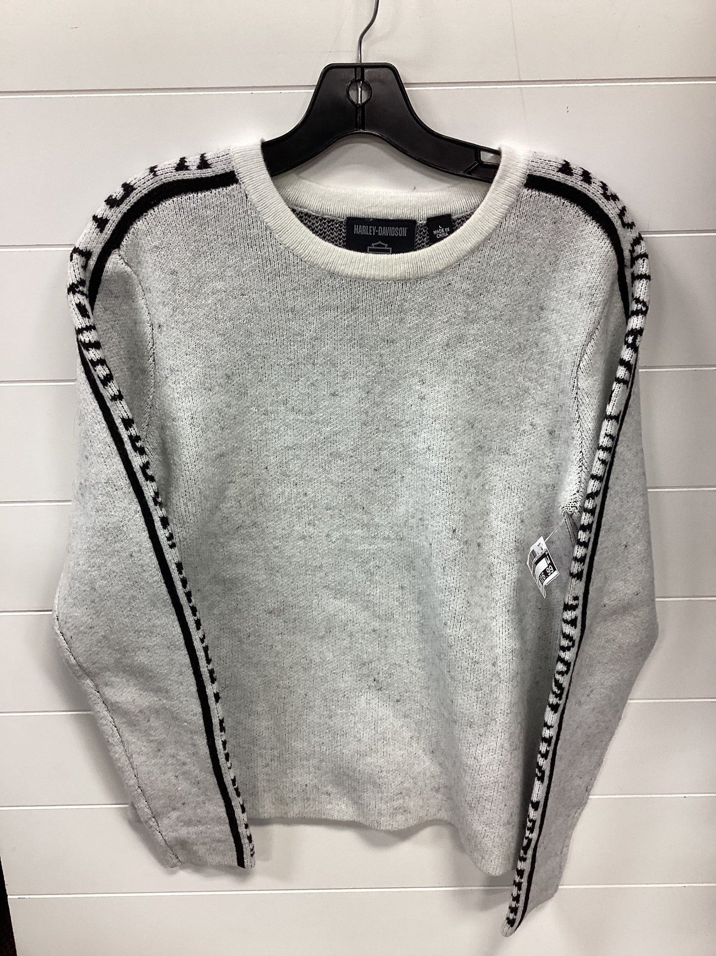 Sweater By Harley Davidson In Grey, Size:L