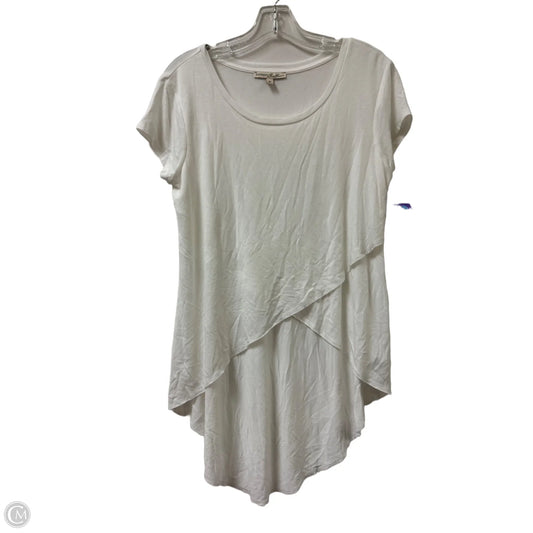 Tunic Short Sleeve By Express In White, Size: M