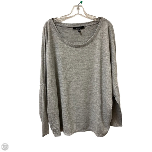 Sweater By White House Black Market In Grey & Orange, Size: Xl