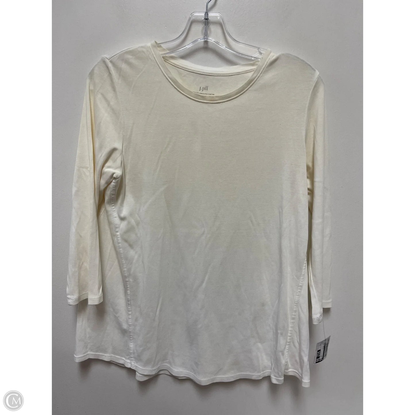 Top Long Sleeve Basic By J. Jill In Cream, Size: S