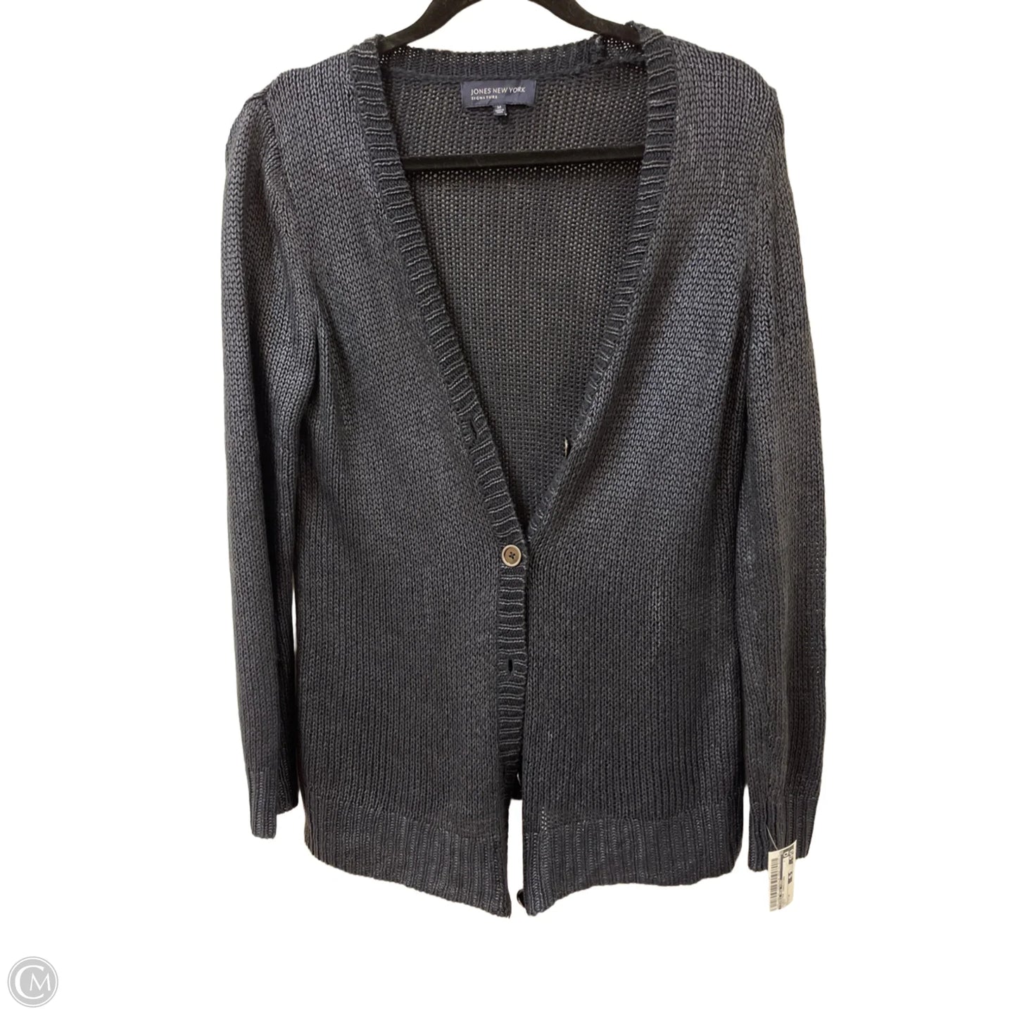 Sweater Cardigan By Jones New York In Navy, Size: M