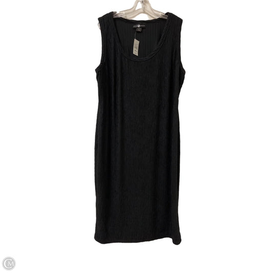 Dress Casual Midi By Ashley Stewart In Black, Size: 3x
