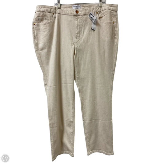 Jeans Straight By Lane Bryant In Cream, Size: 24