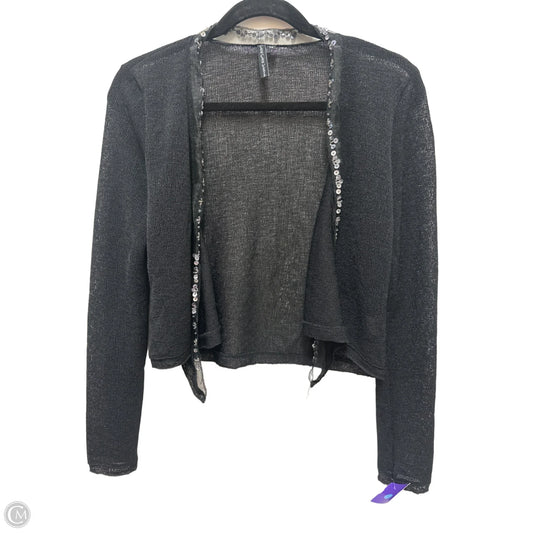 Sweater Cardigan By Clothes Mentor In Black, Size: M