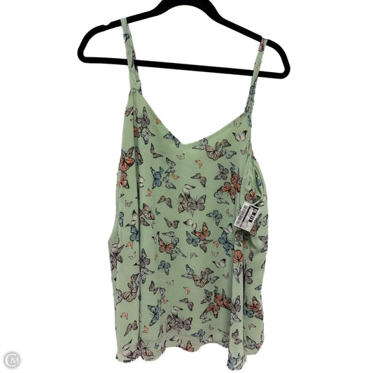 Top Sleeveless By Torrid In Green, Size: 1x