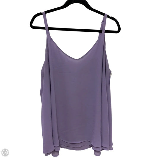 Top Sleeveless By Torrid In Purple, Size: 2x