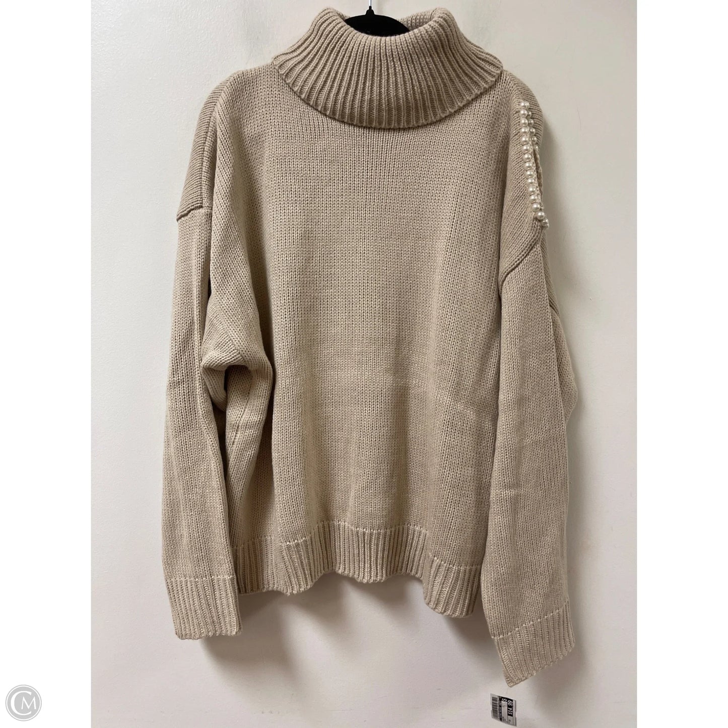 Sweater By Clothes Mentor In Cream, Size: 2x