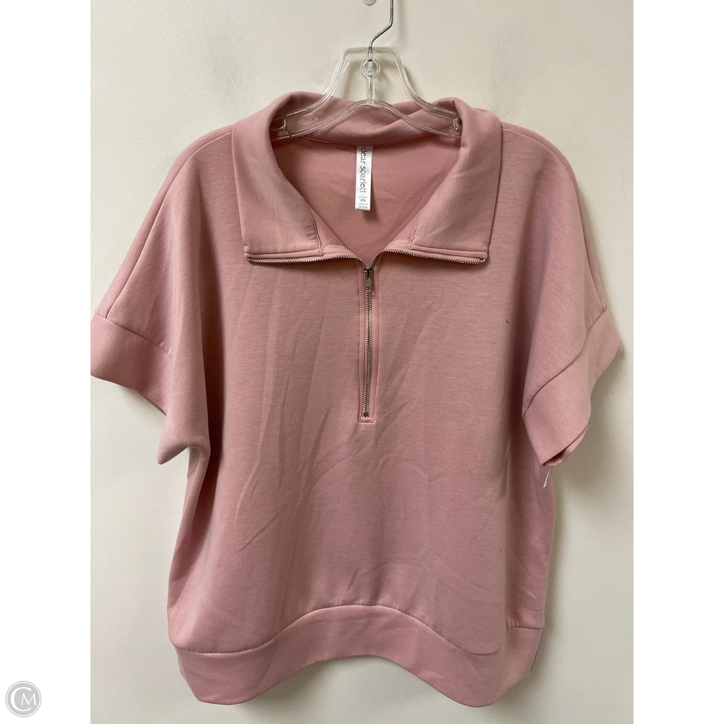 Sweater Short Sleeve By Clothes Mentor In Pink, Size: 2x