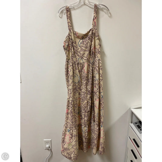 Dress Casual Maxi By Knox Rose In Tan, Size: 1x