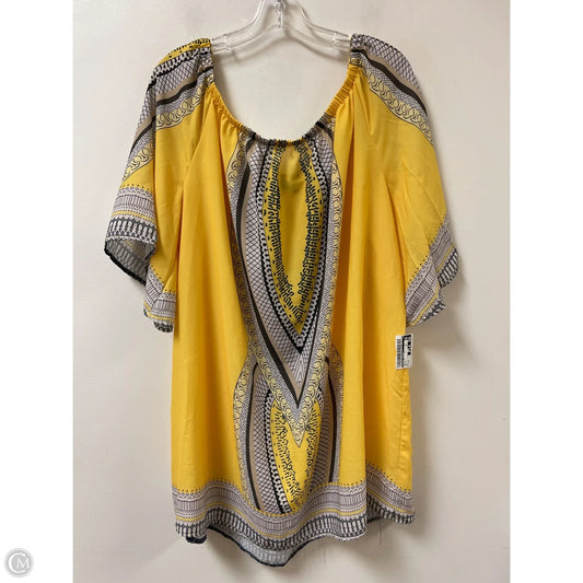 Tunic Long Sleeve By Ashley Stewart In Yellow, Size: 2x