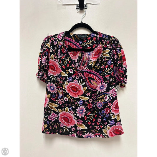 Top Short Sleeve By Cynthia Rowley In Floral Print, Size: S