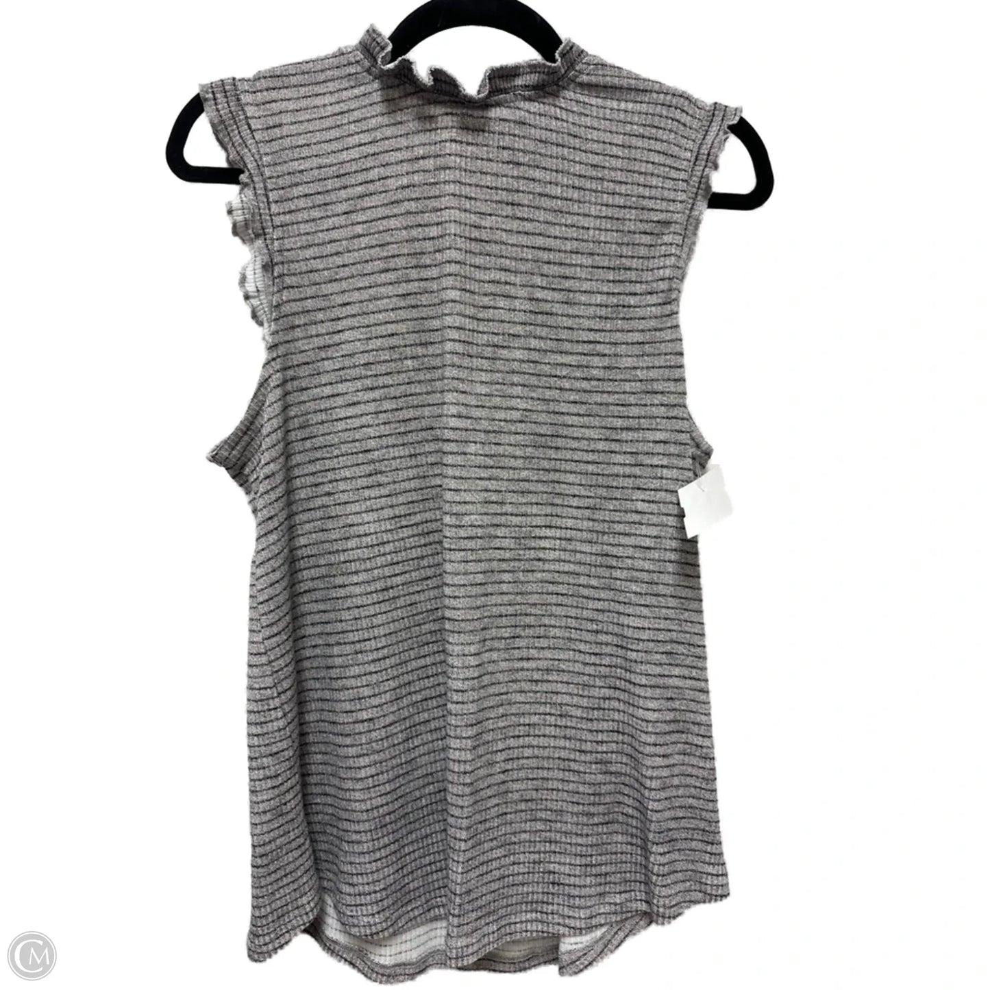 Top Sleeveless By Maurices In Grey, Size: L