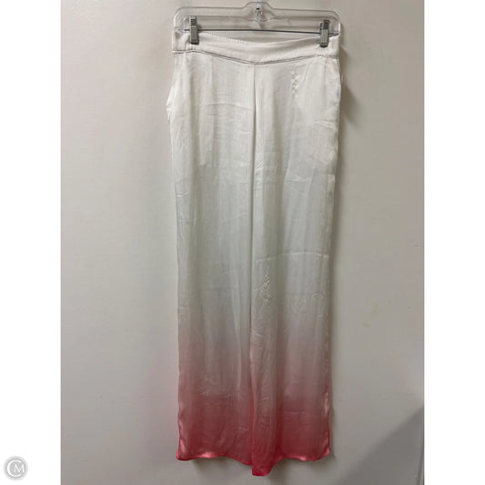 Pants Lounge By Clothes Mentor In Pink & White, Size: 14