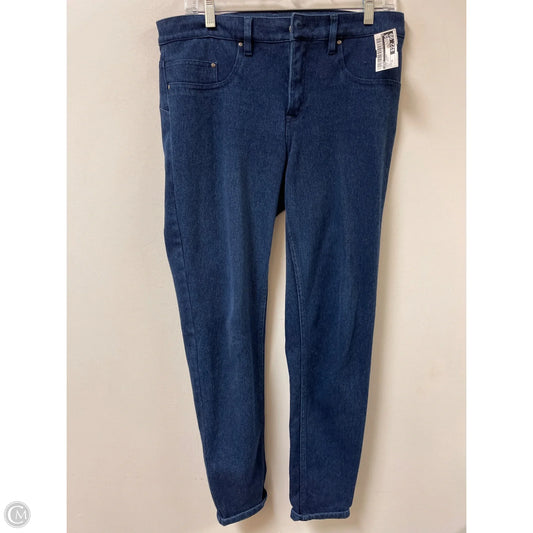 Jeans Skinny By Spanx In Blue Denim, Size: 12