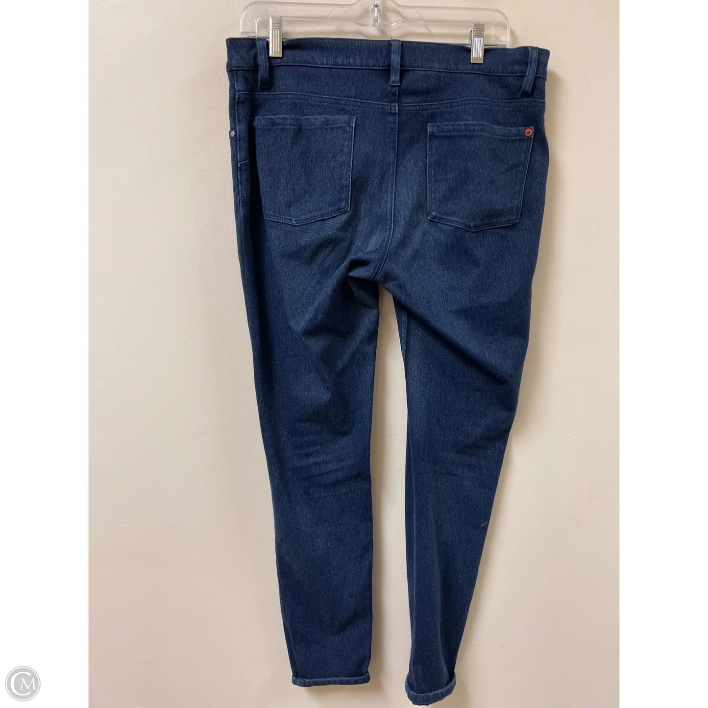 Jeans Skinny By Spanx In Blue Denim, Size: 12