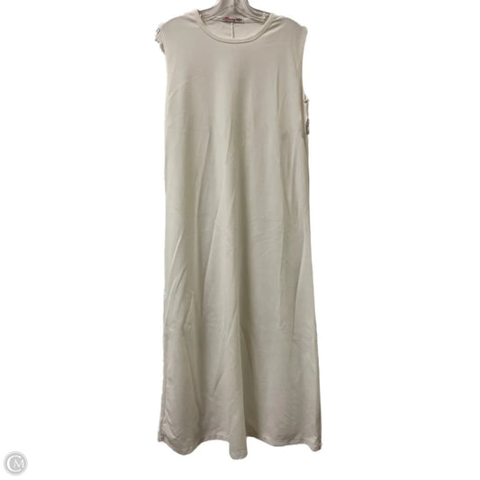 Dress Casual Maxi By Clothes Mentor In White & Yellow, Size: 2x