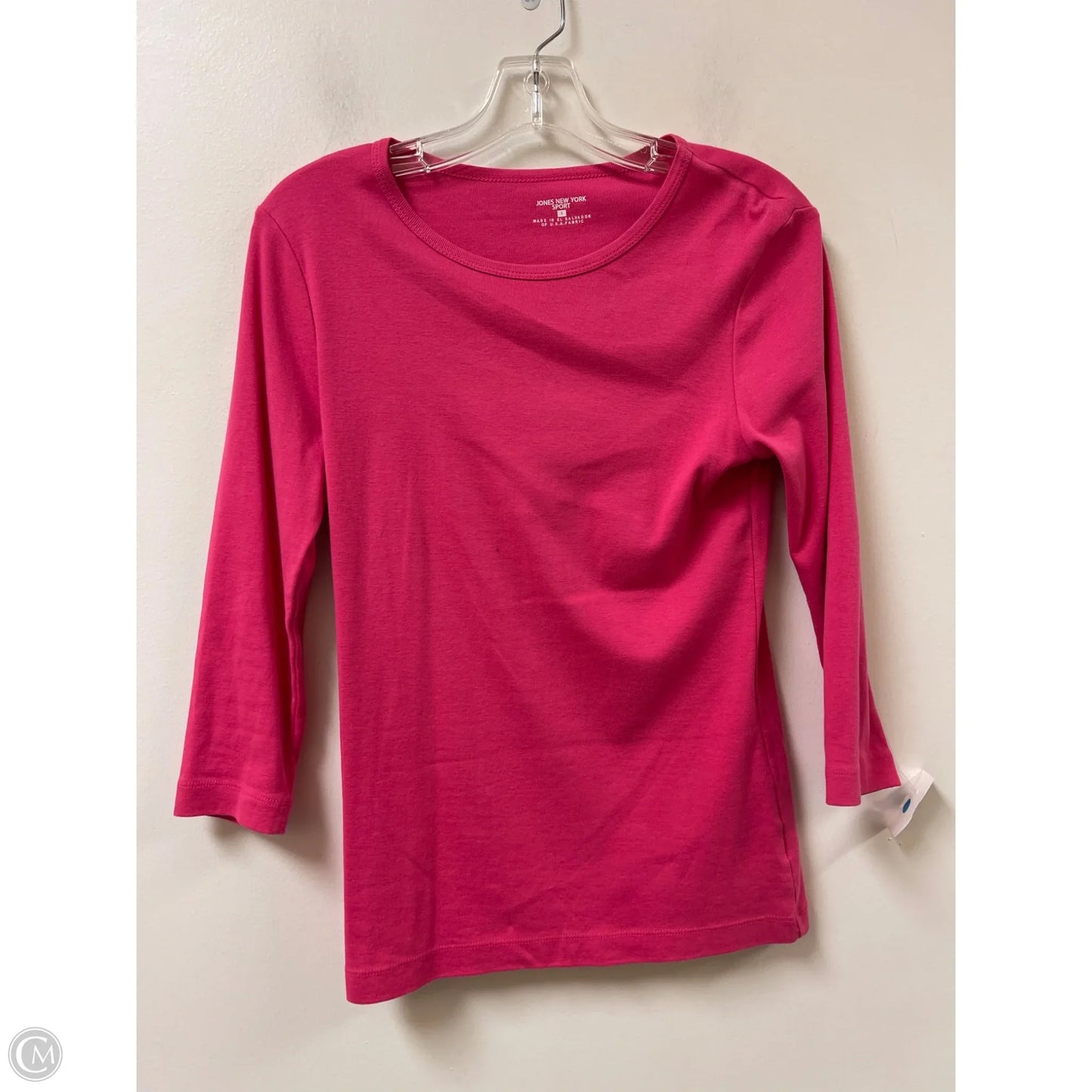 Top Long Sleeve Basic By Jones New York In Pink, Size: S