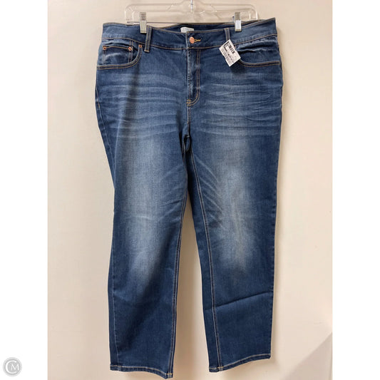 Jeans Skinny By Time And Tru In Blue Denim, Size: 18