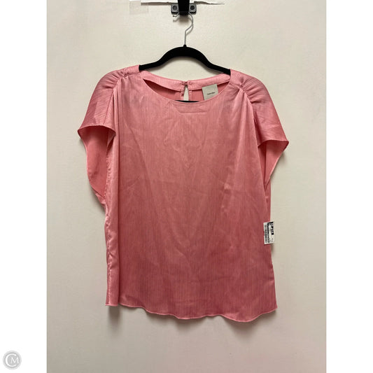 Top Short Sleeve By Calvin Klein In Pink, Size: Xl