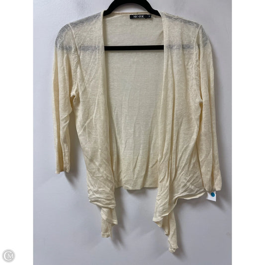 Sweater Cardigan By Nic + Zoe In Cream, Size: M