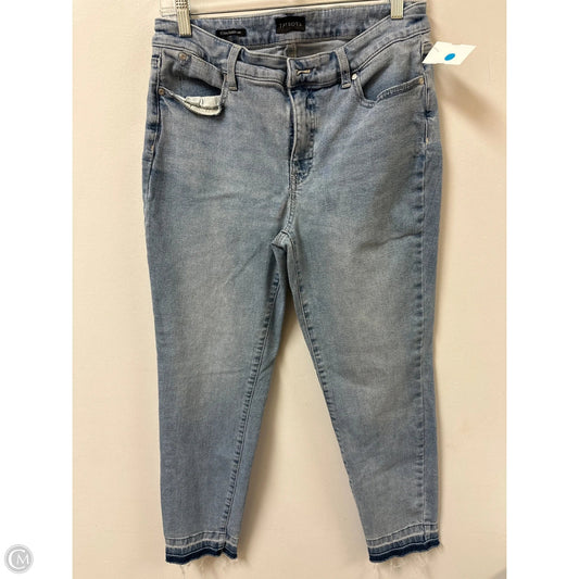 Jeans Skinny By Talbots In Blue Denim, Size: 8