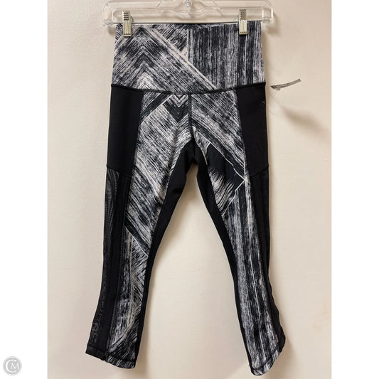 Athletic Pants By Lululemon In Black & White, Size: 4