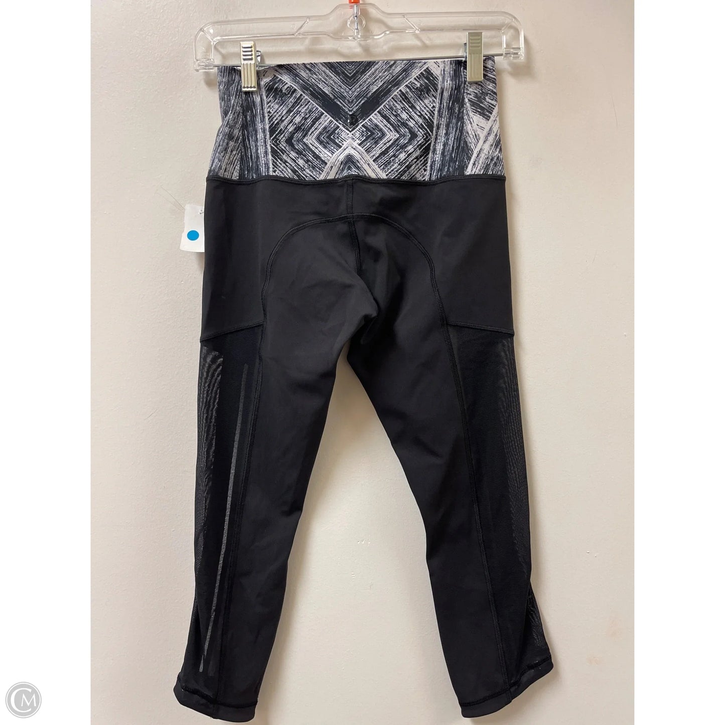 Athletic Pants By Lululemon In Black & White, Size: 4