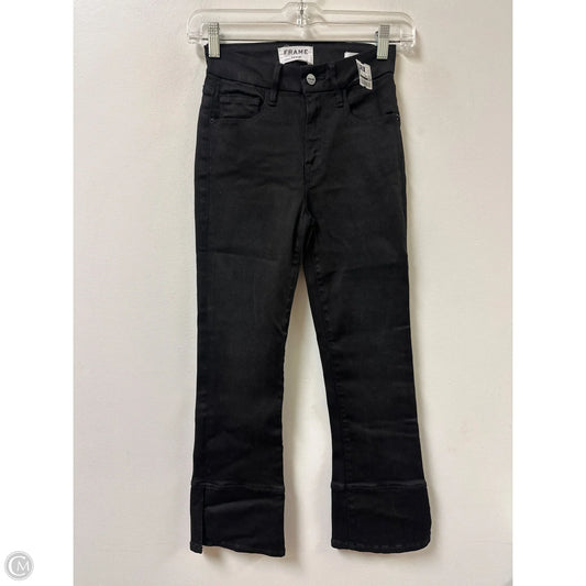 Jeans Flared By Frame In Black, Size: 0