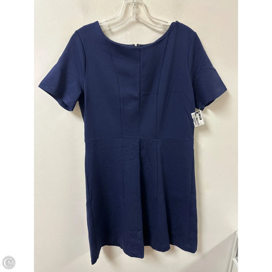 Dress Casual Midi By Ann Taylor In Navy, Size: L
