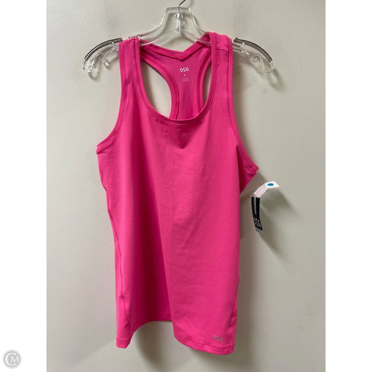 Athletic Tank Top By Dsg Outerwear In Pink, Size: L