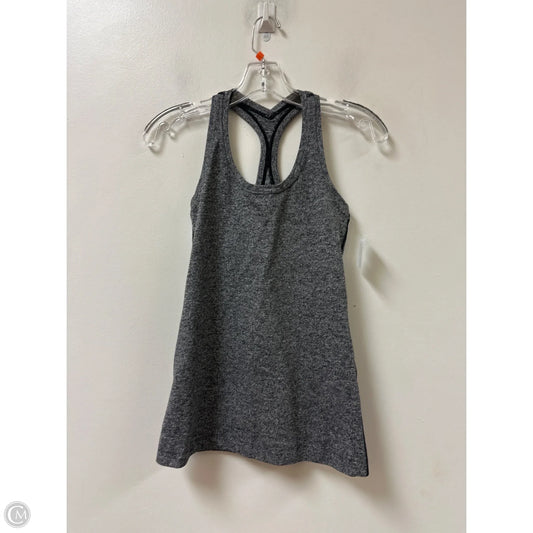 Athletic Tank Top By Lululemon In Grey & Orange, Size: S