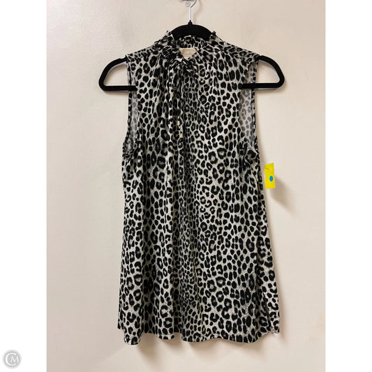 Top Sleeveless By Michael By Michael Kors In Animal Print, Size: M