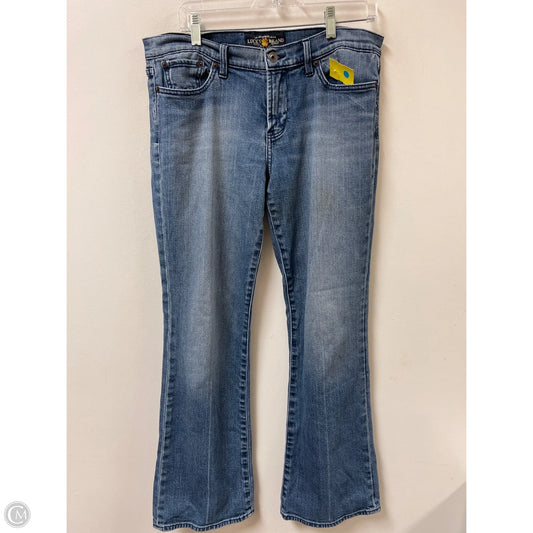 Jeans Boot Cut By Lucky Brand In Blue Denim, Size: 12