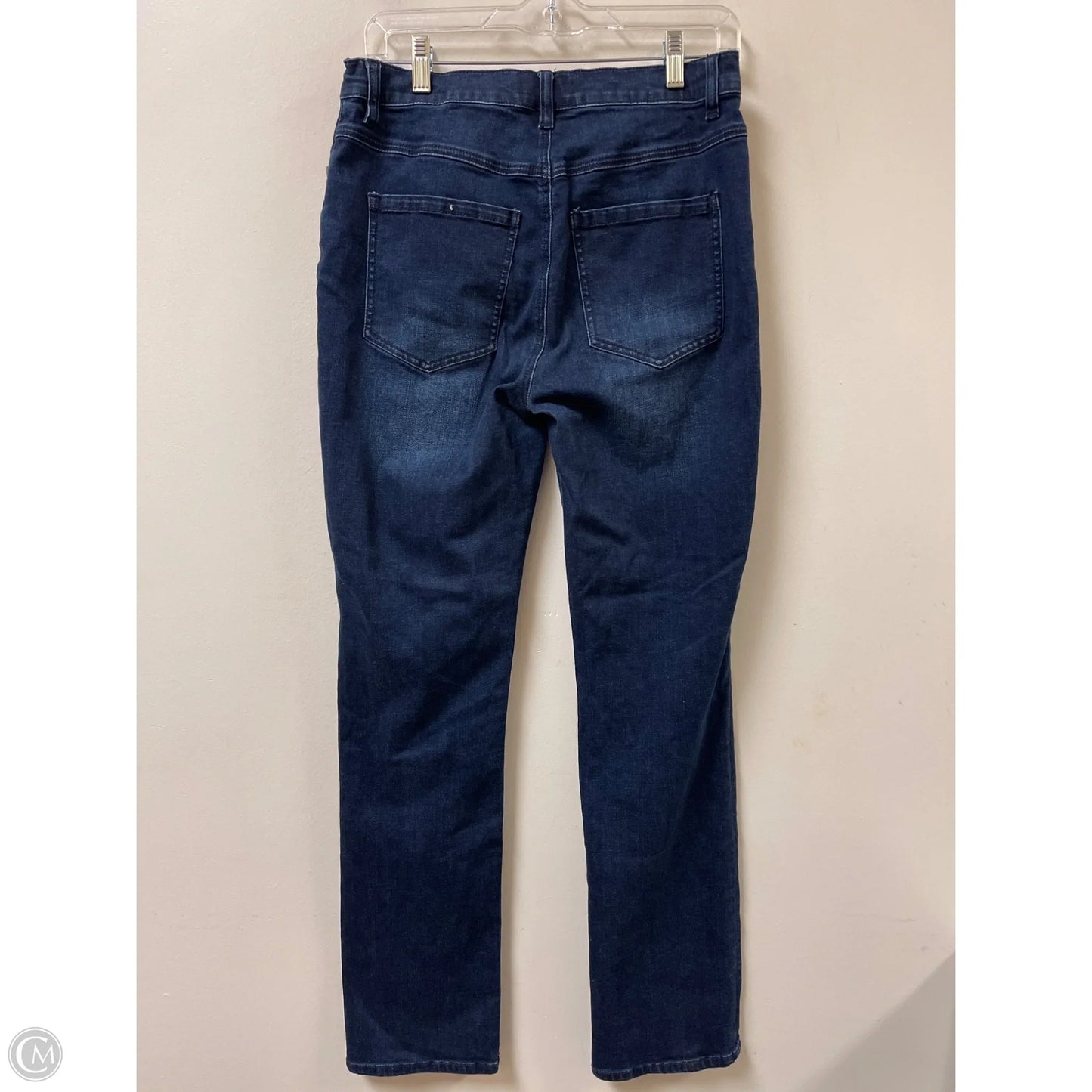 Jeans Straight By Cabi In Blue Denim, Size: 8