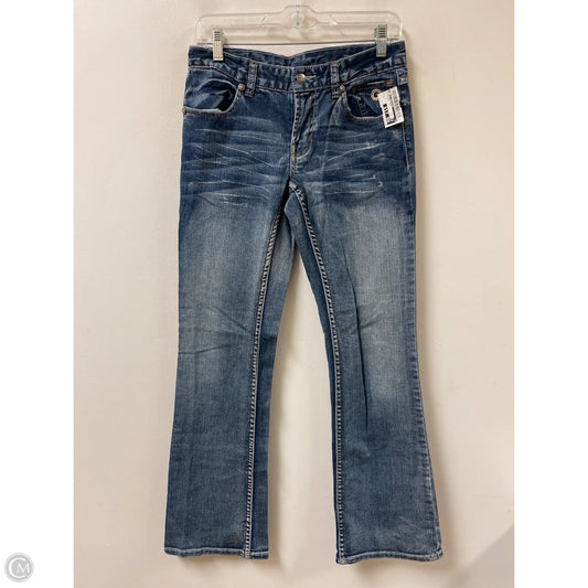 Jeans Boot Cut By Harley Davidson In Blue Denim, Size: 4